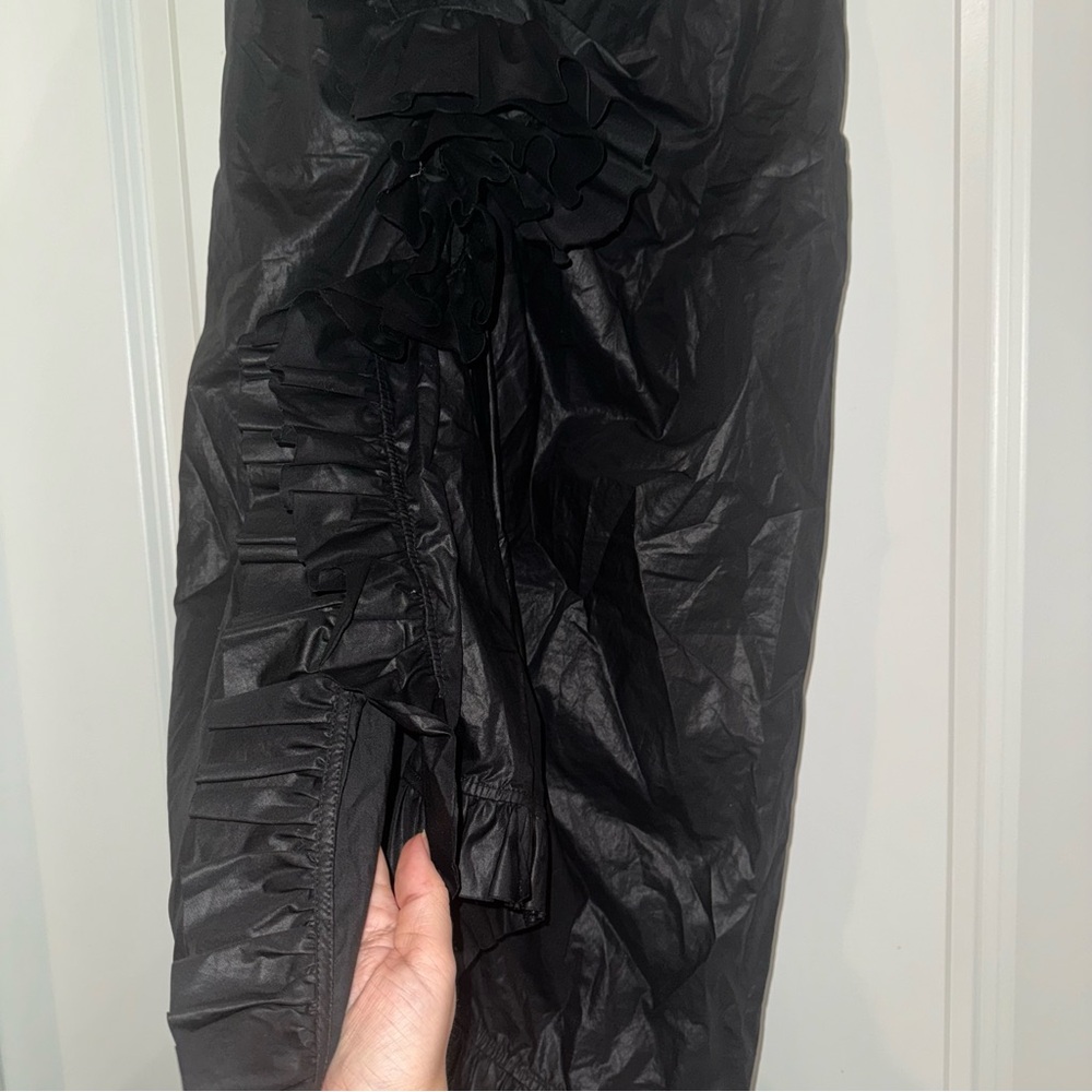 Dries Van Noten Ruffled Midi Black Skirt - Picture 12 of 16